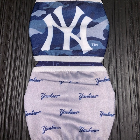 MLB NY NEW YORK YANKEES SM REUSABLE FACE MASKS - Picture 1 of 5